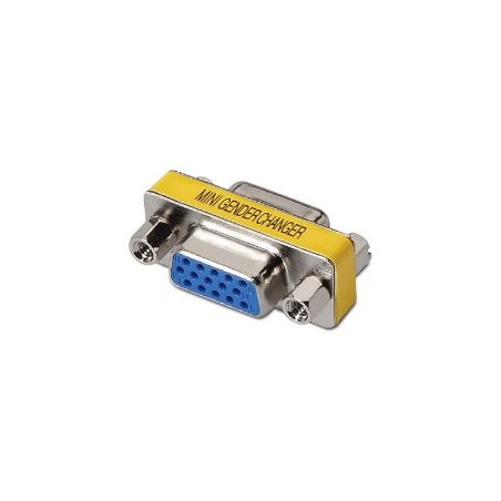 Adaptador AISENS VGA/H a VGA/H Azul/Plata (A114-0082)