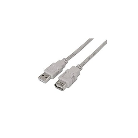 Cable AISENS USB-A/M a USB-A/H 1.8M Beige (A101-0013)