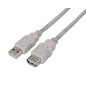 Cable AISENS USB-A/M a USB-A/H 1.8M Beige (A101-0013)