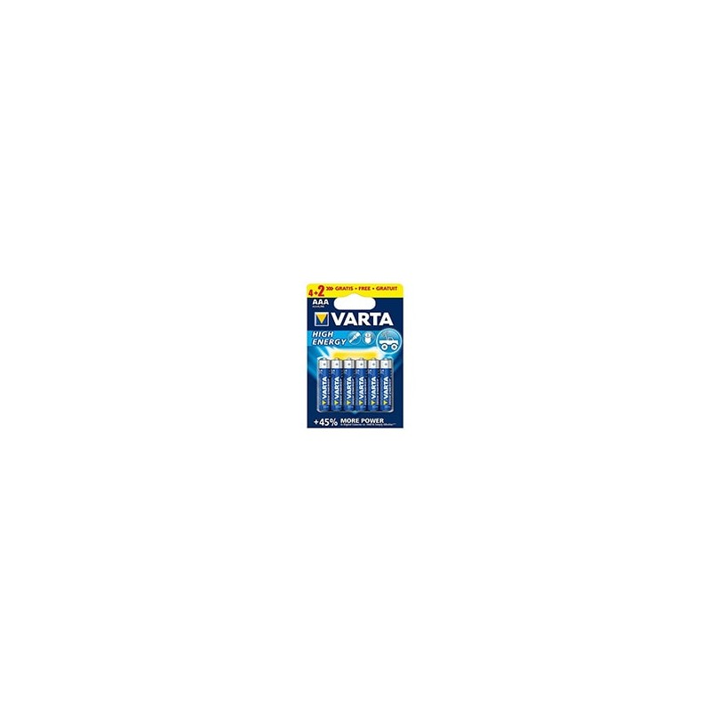 Pilas VARTA Longlife Power AAA LR03 Blister 6 (4+2) Pilas VARTA Longlife Power AAA LR03 Blister 6 (4+2)