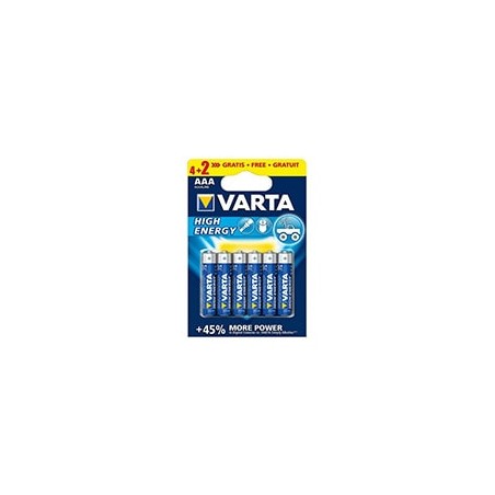 Pilas VARTA Longlife Power AAA LR03 Blister 6 (4+2)