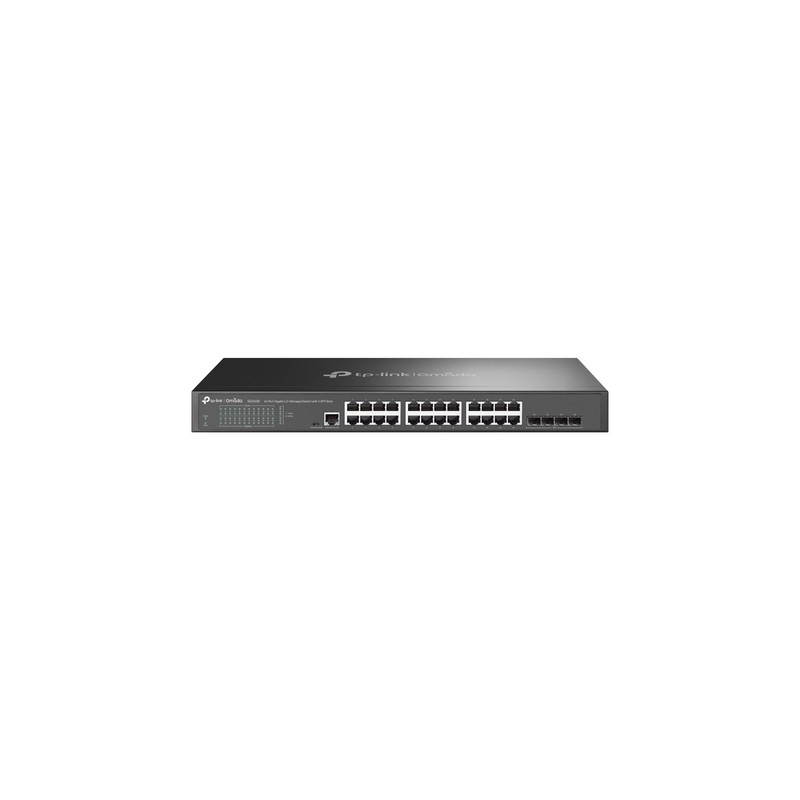 Switch TP-Link 24xRJ45 4XSFP Rack 1U Negro (TL-SG3428) Switch TP-Link 24xRJ45 4XSFP Rack 1U Negro (TL-SG3428)