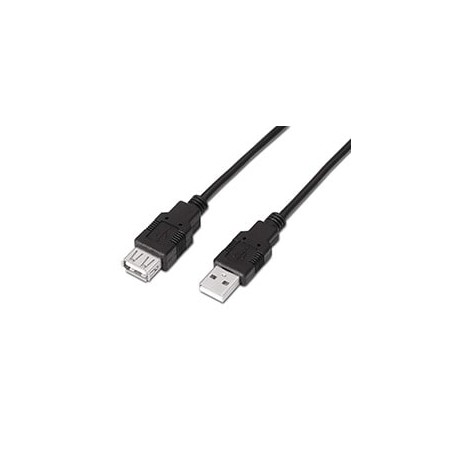 Cable AISENS USB-A/M a USB-A/H 3m Negro (A101-0017)