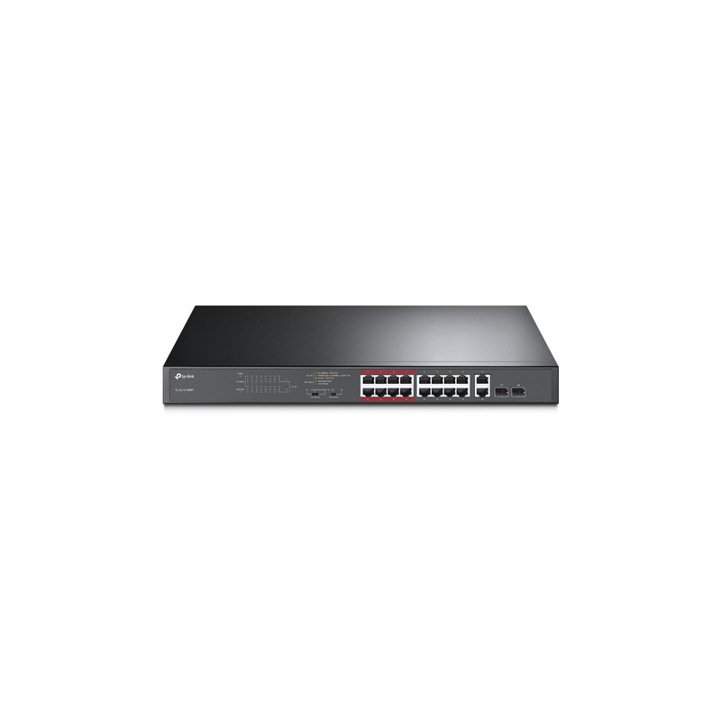 Switch TP-Link 18xRJ45 2xSFP PoE+ Rack 1U (TL-SL1218MP) Switch TP-Link 18xRJ45 2xSFP PoE+ Rack 1U (TL-SL1218MP)