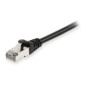Latiguillo EQUIP Cat.6 S/FTP 0.5m Negro (EQ605597)