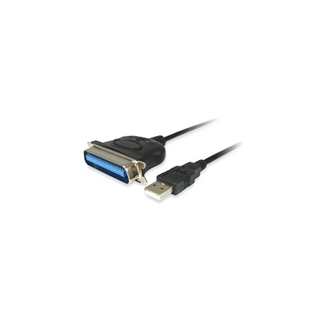Cable EQUIP USB-A/M a Paralelo 1.5m Negro (EQ133383)