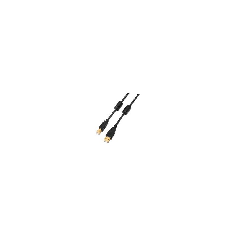 Cable AISENS USB-A/M a USB-B/M 3m Negro (A101-0010)