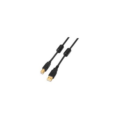 Cable AISENS USB-A/M a USB-B/M 3m Negro (A101-0010)