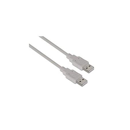 Cable AISENS USB-A/M a USB-A/M 2m Beige (A101-0022)