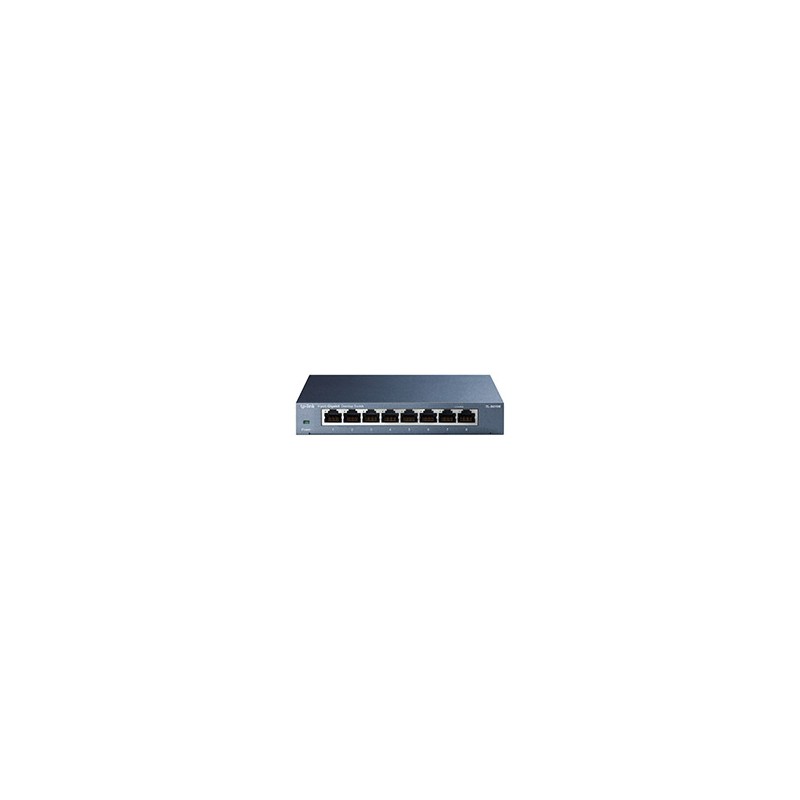 Switch TP-Link 8xRJ45 GbE Negro (TL-SG108S) Switch TP-Link 8xRJ45 GbE Negro (TL-SG108S)