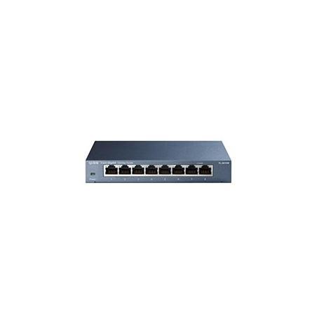 Switch TP-Link 8xRJ45 GbE Negro (TL-SG108S)