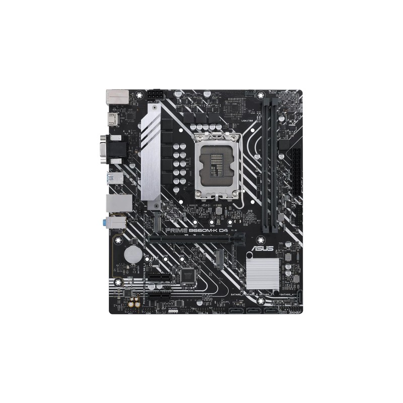 ASUS PRIME B660M-K D4: (1700) 2DDR4 VGA HDMI RJ45 mATX