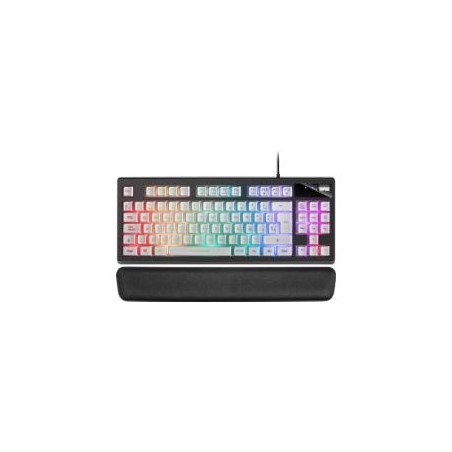 Teclado Mars Gaming LED RGB USB Negro/Blanco (MKAXWES)