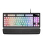 Teclado Mars Gaming LED RGB USB Negro/Blanco (MKAXWES)