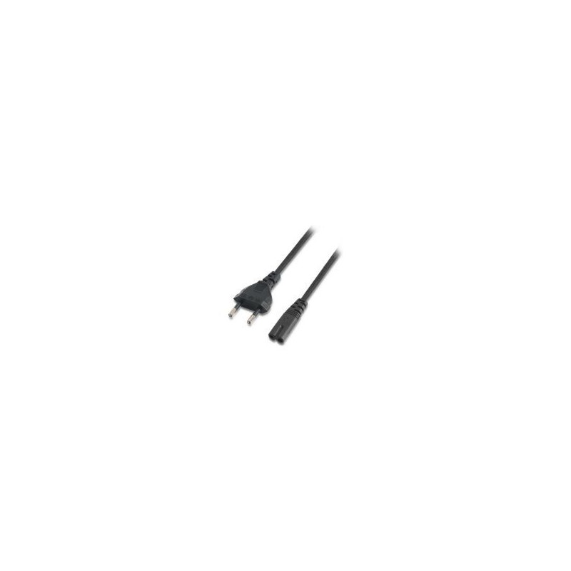 Cable AISENS CEE7/M a C7/H 1.5m Negro (A132-0173)