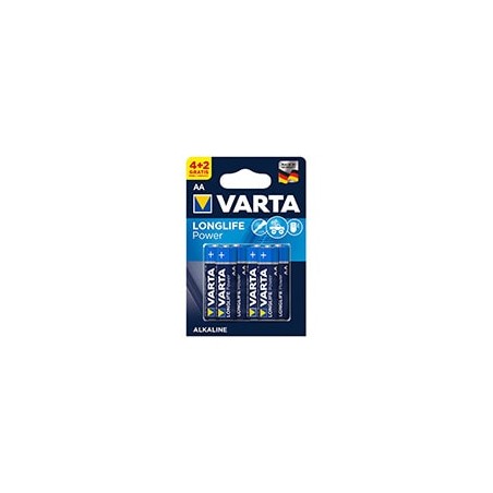 Pilas VARTA Longlife Power AA LR6 Blister 6 (4+2)