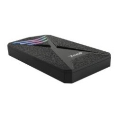 Caja TooQ SSD/HDD 2.5" RGB USB 3.0 Negra (TQE-2550RGB)