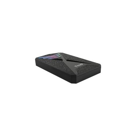 Caja TooQ SSD/HDD 2.5" RGB USB 3.0 Negra (TQE-2550RGB)