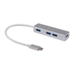 Hub EQUIP USB-C 3.0 a 4xUSB-A 3.0 Plata (EQ128958)
