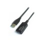 Cable AISENS USB-A/M a USB-A/H 10m Negro (A101-0019)