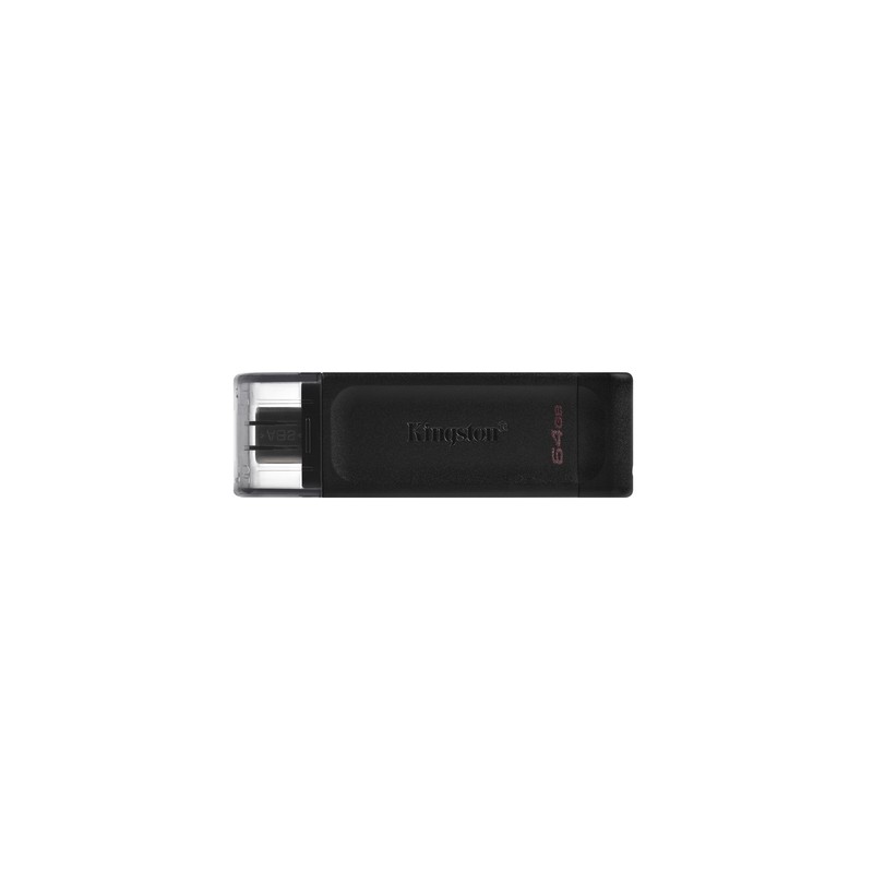 Pendrive Kingston DT70 64Gb USB-C 3.0 Negro (DT70/64GB)