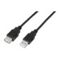 Cable AISENS USB-A/M a USB-A/H 1.8m Negro (A101-0016)