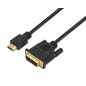 Cable AISENS DVI/M a HDMI A/M 1.8m Negro (A117-0090)