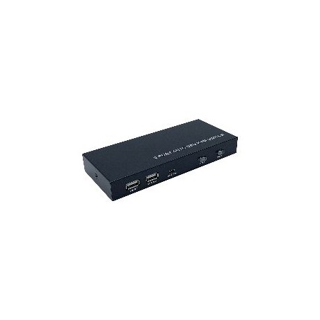 Conmutador AISENS KVM 4K USB 2.0 HDMI Negro (A111-0400)