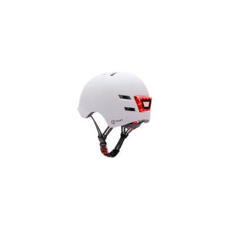 Casco Youin LED Frontal/Trasera Talla M Blanco(MA1011M)