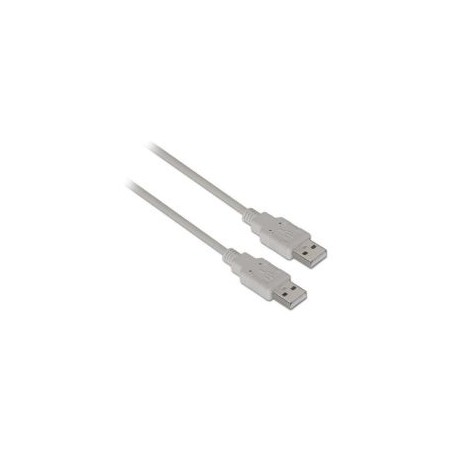 Cable AISENS USB-A/M a USB-A/M 1m Beige (A101-0021)
