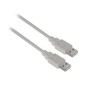 Cable AISENS USB-A/M a USB-A/M 1m Beige (A101-0021)