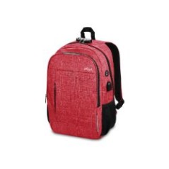 Mochila SUBBLIM Urban Lock 16" USB Roja(SUB-BP-1UL0002)