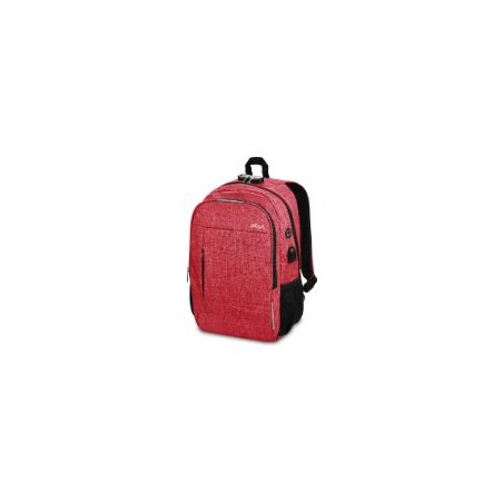 Mochila SUBBLIM Urban Lock 16" USB Roja(SUB-BP-1UL0002)