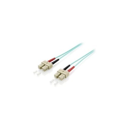 Fibra Óptica EQUIP SC/M a SC/M 10m Turquesa (EQ255326)