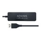 Hub AISENS USB 2.0 a 4xUSB 2.0 30cm Negro (A104-0402)