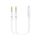 Adaptador Nanocable 3.5mm/H a 2x3.5mm/M (10.24.1203)