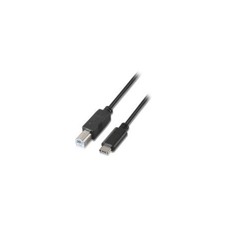 Cable AISENS USB-C/M a USB-B/M 2m Negro (A107-0054)