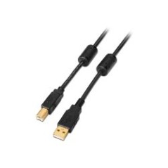Cable AISENS USB-A/M a USB-B/M 5m Negro (A101-0011)