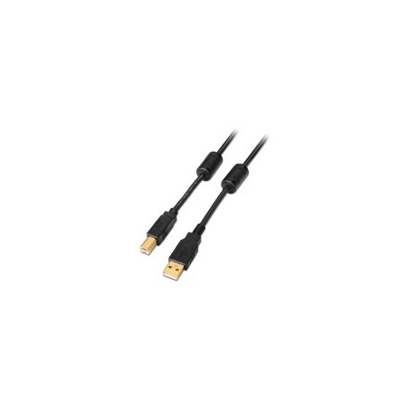 Cable AISENS USB-A/M a USB-B/M 5m Negro (A101-0011)