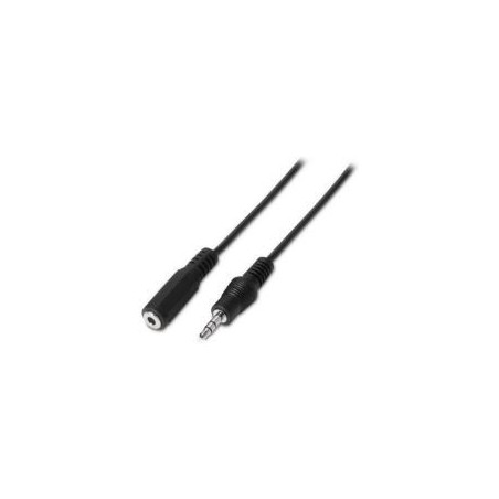 Cable AISENS 3.5mm/M-3.5mm/H 3m Negro (A128-0146)