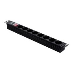 Regleta Aiten Data 8xSchuko Rack 1U Negra (20.08.19)