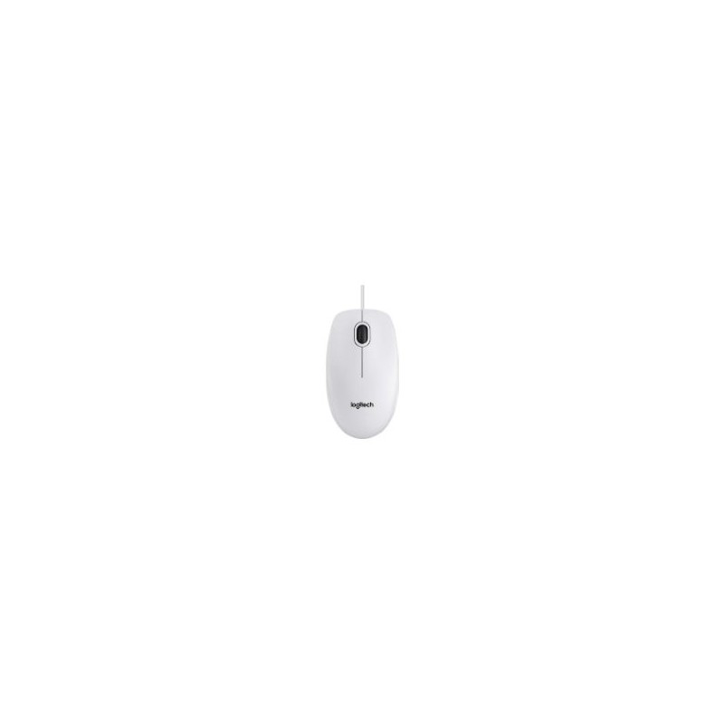 Ratón LOGITECH B100 Óptico USB-A Blanco (910-003360)