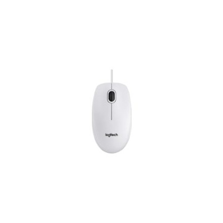 Ratón LOGITECH B100 Óptico USB-A Blanco (910-003360)