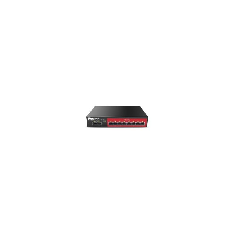 Switch NETIS 10xRJ45 GbE PoE 120W Negro (P110GC) Switch NETIS 10xRJ45 GbE PoE 120W Negro (P110GC)
