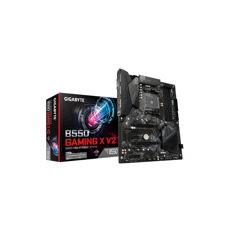 GIGABYTE B550 GAMING X V2:(AM4) 4DDR4 DVI HDMI RJ45 ATX