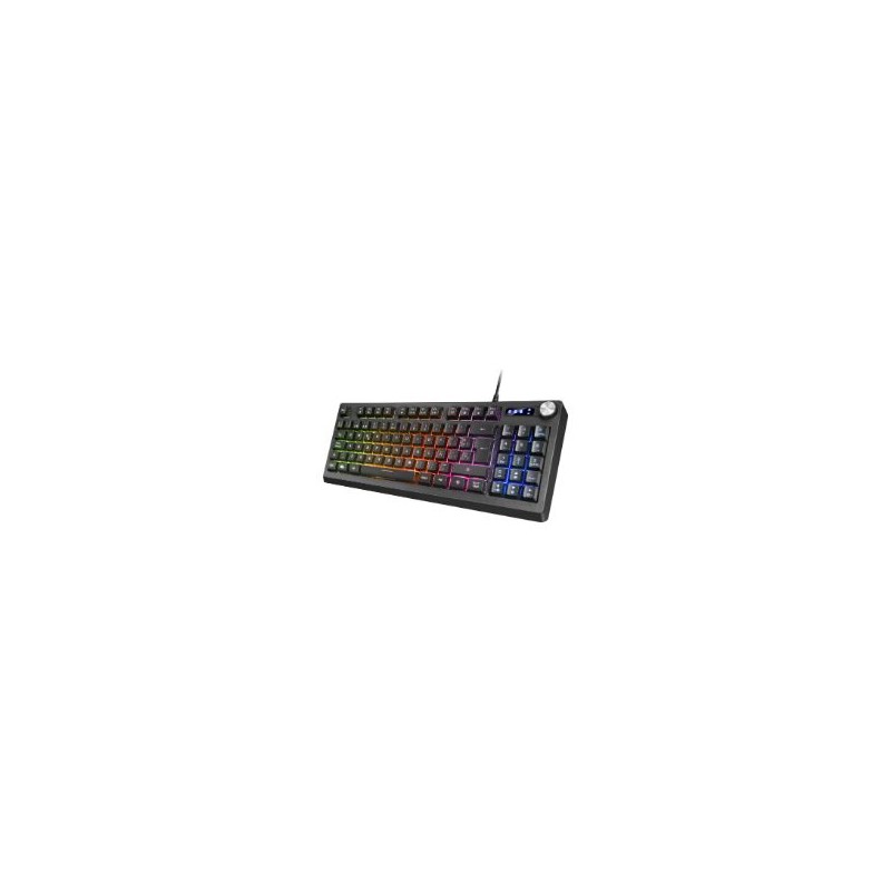 Teclado Mars Gaming LED RGB USB Negro (MKREVOES)