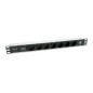 Regleta EQUIP 7xSchuko 2xUSB Rack 1U Negra (EQ333315)