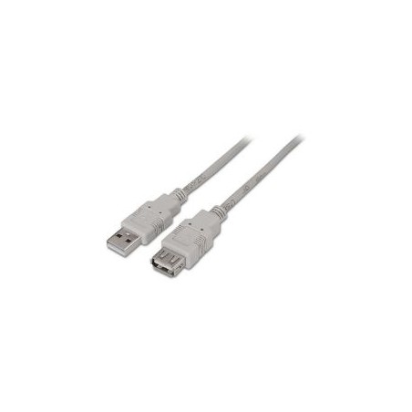 Cable AISENS USB-A/M a USB-A/H 3m Beige (A101-0014)
