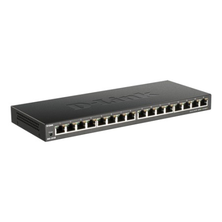 Switch D-Link 16xRJ45 Ethernet GbE Negro (DGS-1016S)