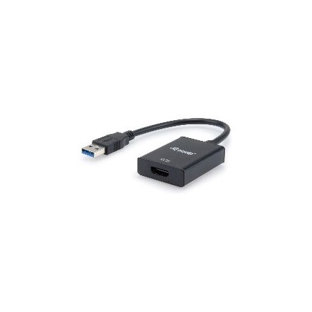 Cable EQUIP USB-A/M a HDMI/H 0.25m Negro (EQ133385)